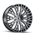 Mazzi - TWIST TIE - Black - MATTE BLACK WITH MACHINED DARK TINT - 22" x 9.5", 30 Offset, 6x135, 139.7 (Bolt Pattern), 106mm HUB