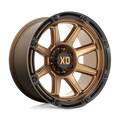 XD Series - XD863 - Bronze - MATTE BRONZE WITH BLACK LIP - 20" x 12", -44 Offset, 8x165.1 (Bolt Pattern), 125.1mm HUB