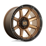 XD Series - XD863 - Bronze - MATTE BRONZE WITH BLACK LIP - 20" x 12", -44 Offset, 8x165.1 (Bolt Pattern), 125.1mm HUB