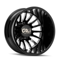 Cali Off-Road - SUMMIT DUALLY - Black - GLOSS BLACK/MILLED - 20" x 8.25", -192 Offset, 8x200 (Bolt Pattern), 142mm HUB