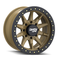Dirty Life - DT-2 - Gold - SATIN GOLD WITH SIMULATED RING - 17" x 9", -12 Offset, 8x170 (Bolt Pattern), 130.8mm HUB
