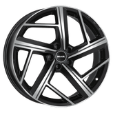 Mak Wheels - QVATTRO - Black - BLACK MIRROR - 20" x 8.5", 38 Offset, 5x112 (Bolt Pattern), 66.5mm HUB