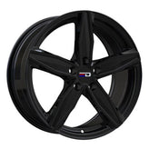 Euro Design - Berlin - Black - Gloss Black - 16" x 7", 42 Offset, 5x112 (Bolt Pattern), 66.5mm HUB