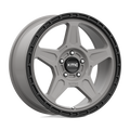 KMC Wheels - KM721 ALPINE - Black - Satin Gray With Black Lip - 18" x 8", 38 Offset, 5x120 (Bolt Pattern), 74.1mm HUB