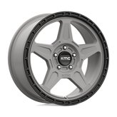 KMC Wheels - KM721 ALPINE - Black - Satin Gray With Black Lip - 18" x 8", 38 Offset, 5x120 (Bolt Pattern), 74.1mm HUB