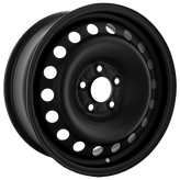 Envy Wheels - NX4 STEEL WHEEL - Black - FLAT BLACK - 16" x 6.5", 43 Offset, 5x108 (Bolt Pattern), 65.1mm HUB