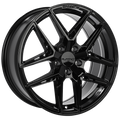 Ruffino Wheels - Rayden - Black - Gloss Black - 22" x 9", 40 Offset, 5x108 (Bolt Pattern), 63.4mm HUB