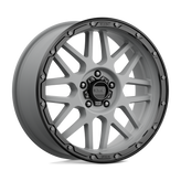 KMC Wheels - KM535 GRENADE OFF-ROAD - Gunmetal - MATTE GRAY MATTE BLACK LIP - 20" x 9", 18 Offset, 5x150 (Bolt Pattern), 110.1mm HUB