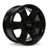 RTX Wheels - Denver - Black - Satin Black - 16" x 7", 25 Offset, 6x120 (Bolt Pattern), 67.1mm HUB