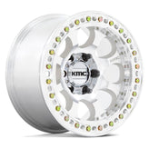 KMC Wheels - KM237 RIOT BEADLOCK - Silver - MACHINED - 17" x 9", -38 Offset, 5x127 (Bolt Pattern), 71.5mm HUB
