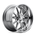 US Mag - U110 RAMBLER - Polished - CHROME PLATED - 20" x 9.5", 1 Offset, 5x127 (Bolt Pattern), 78.1mm HUB