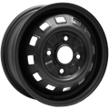 Envy Wheels - Steel Wheel - Black - FLAT BLACK - 15" x 6", 45 Offset, 4x100 (Bolt Pattern), 54.1mm HUB