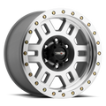 Vision Wheel Off-Road - 398 MANX - Silver - Machined - 18" x 9", 18 Offset, 6x139.7 (Bolt Pattern), 106.2mm HUB