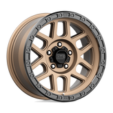 KMC Wheels - KM544 MESA - Bronze - MATTE BRONZE WITH BLACK LIP - 17" x 8.5", 0 Offset, 5x127 (Bolt Pattern), 71.5mm HUB