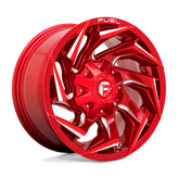 Fuel - D754 REACTION - CANDY RED MILLED - 18" x 9", 1 Offset, 8x165.1 (Bolt Pattern), 125.1mm HUB