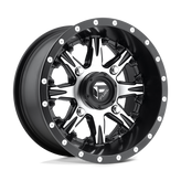 Fuel UTV - D541 NUTZ UTV - Black - MATTE BLACK MACHINED - 14" x 7", 13 Offset, 4x110 (Bolt Pattern), 79.4mm HUB