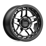 KMC Wheels - KM540 RECON - Black - SATIN BLACK MACHINED - 18" x 8.5", 18 Offset, 6x114.3 (Bolt Pattern), 66.1mm HUB