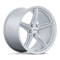 Foose - F174 CF8 - Silver - GLOSS SILVER - 19" x 11", 50 Offset, 5x114.3 (Bolt Pattern), 70.7mm HUB