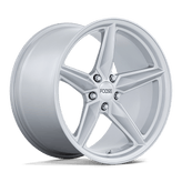 Foose - F174 CF8 - Silver - GLOSS SILVER - 19" x 11", 50 Offset, 5x114.3 (Bolt Pattern), 70.7mm HUB