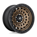 Fuel - D634 ZEPHYR - Bronze - MATTE BRONZE BLACK BEAD RING - 17" x 9", -12 Offset, 5x127 (Bolt Pattern), 71.5mm HUB