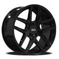 Euro Design - Forza - Black - Gloss Black - 20" x 10", 38 Offset, 5x112 (Bolt Pattern), 66.6mm HUB