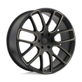 Black Rhino - KUNENE - Black - Matte Black with Dark Tint Milled Spokes - 22" x 9.5", 10 Offset, 6x139.7 (Bolt Pattern), 112.1mm HUB