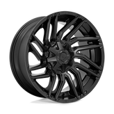 Fuel - D775 TYPHOON - Black - MATTE BLACK - 22" x 10", -18 Offset, 8x170 (Bolt Pattern), 125.1mm HUB