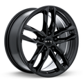 RTX Wheels - Nuremberg - Black - Gloss Black - 17" x 7.5", 35 Offset, 5x112 (Bolt Pattern), 66.6mm HUB