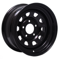 Envy Wheels - 101MB D WINDOW - Black - GLOSS BLACK - 15" x 7", 12 Offset, 5x114.3 (Bolt Pattern), 84mm HUB