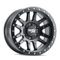 Dirty Life - CANYON PRO - Black - MATTE BLACK/MATTE BLACK LIP - 17" x 9", 0 Offset, 5x139.7 (Bolt Pattern), 108.1mm HUB