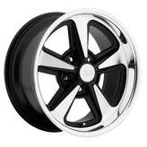 US Mag - U109 BANDIT - Gunmetal - MATTE BLACK MACHINED - 17" x 9", 8 Offset, 5x114.3 (Bolt Pattern), 72.56mm HUB