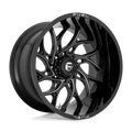 Fuel - D741 RUNNER - Black - GLOSS BLACK MILLED - 20" x 10", -18 Offset, 5x127 (Bolt Pattern), 71.5mm HUB