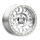 KMC Wheels - KM234 GRENADE DESERT BEADLOCK - Silver - MACHINED - 17" x 8.5", 0 Offset, 6x165.1 (Bolt Pattern), 108mm HUB