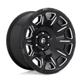 Fuel - D688 VENGEANCE - Black - GLOSS BLACK MILLED - 20" x 10", -18 Offset, 6x139.7 (Bolt Pattern), 106.1mm HUB