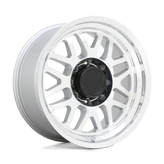 Black Rhino - DELTA - Silver - GLOSS SILVER WITH MIRROR FACE & LIP - 20" x 9.5", -18 Offset, 8x170 (Bolt Pattern), 125.1mm HUB