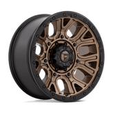 Fuel - D826 TRACTION - Bronze - MATTE BRONZE WITH BLACK RING - 20" x 9", 1 Offset, 8x180 (Bolt Pattern), 124.2mm HUB