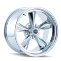 Ridler - 675 - Chrome - CHROME - 17" x 7", 0 Offset, 5x120.65 (Bolt Pattern), 83.8mm HUB