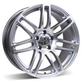 RSSW - Bold - Silver - Hyper silver - 17" x 7.5", 40 Offset, 5x112 (Bolt Pattern), 66.6mm HUB