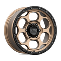 KMC Wheels - KM541 DIRTY HARRY - Bronze - MATTE BRONZE WITH BLACK LIP - 18" x 8.5", 18 Offset, 6x114.3 (Bolt Pattern), 66.1mm HUB