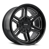 Mayhem - HERMOSA - Black - BLACK MILLED - 20" x 10", -25 Offset, 5x127, 139.7 (Bolt Pattern), 87mm HUB