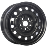 RNB - STEEL WHEEL - Black - Black E-Coating - 16" x 6.5", 45 Offset, 5x112 (Bolt Pattern), 57.1mm HUB