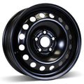 RSSW - Steel - Black - Black - 16" x 6.5", 39 Offset, 5x105 (Bolt Pattern), 56.6mm HUB