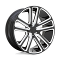 DUB - S255 FLEX - Black - GLOSS BLACK MILLED - 26" x 10", 30 Offset, 6x139.7 (Bolt Pattern), 78.1mm HUB