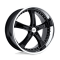TSW Wheels - JARAMA - Black - GLOSS BLACK WITH MIRROR CUT LIP - 20" x 8.5", 35 Offset, 5x120 (Bolt Pattern), 76.1mm HUB