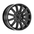 Mandrus - STARK - Gunmetal - MATTE BLACK W/ MACHINED LIP - 16" x 7", 52 Offset, 6x130 (Bolt Pattern), 84.1mm HUB