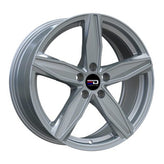 Euro Design - Berlin - Silver - Silver - 16" x 7", 40 Offset, 5x120 (Bolt Pattern), 72.6mm HUB