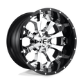 Fuel - D246 ASSAULT - Polished - CHROME PLATED GLOSS BLACK LIP - 20" x 10", -18 Offset, 8x170 (Bolt Pattern), 125.1mm HUB