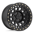 Black Rhino - PRIMM - Black - MATTE BLACK WITH BRASS BOLTS - 20" x 9.5", 0 Offset, 8x165.1 (Bolt Pattern), 122.4mm HUB