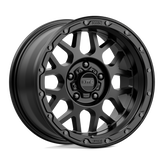 KMC Wheels - KM535 GRENADE OFF-ROAD - Black - MATTE BLACK - 17" x 9", -12 Offset, 5x127 (Bolt Pattern), 78.1mm HUB