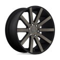 DUB - S121 SHOT CALLA - Black - MATTE BLACK DOUBLE DARK TINT - 22" x 9", 38 Offset, 5x114.3 (Bolt Pattern), 72.6mm HUB